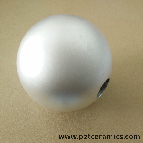 piezoelectric ceramic sphere and hemisphere components