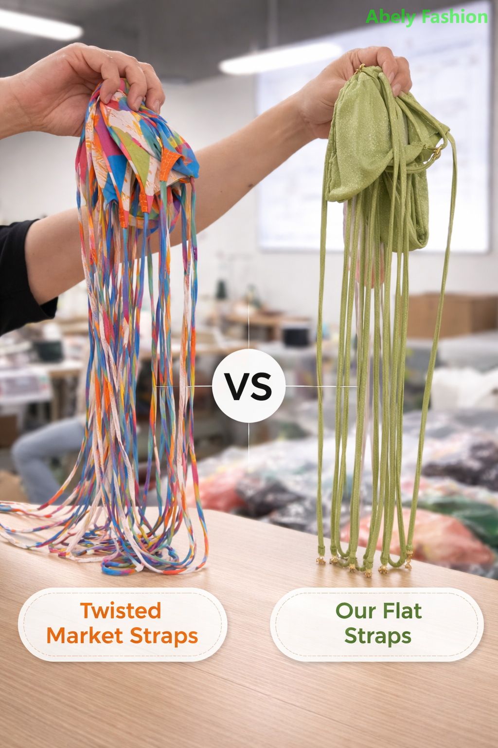 twisted market straps vs our flat straps twisted market straps vs our flat straps