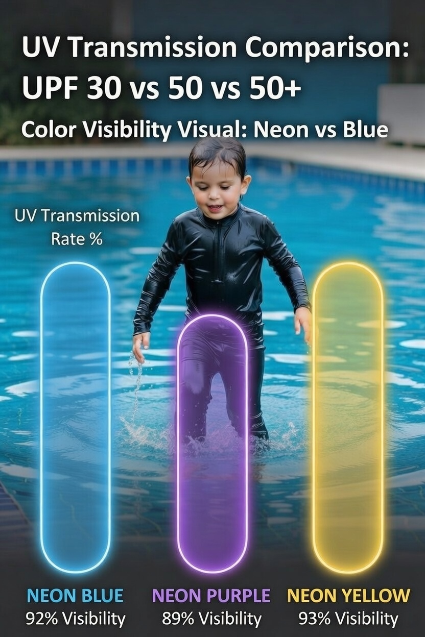 UV Transmission Comparison - Neon Blue, Neon Purple, Neon Yellow UV Transmission Comparison - Neon Blue, Neon Purple, Neon Yellow