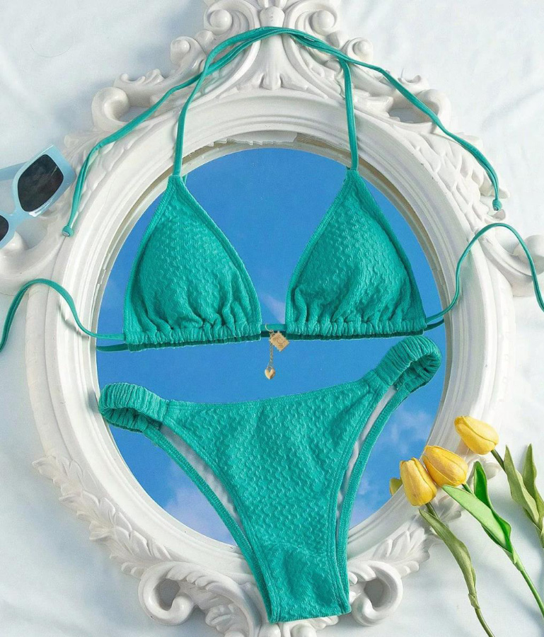 Blue bikini