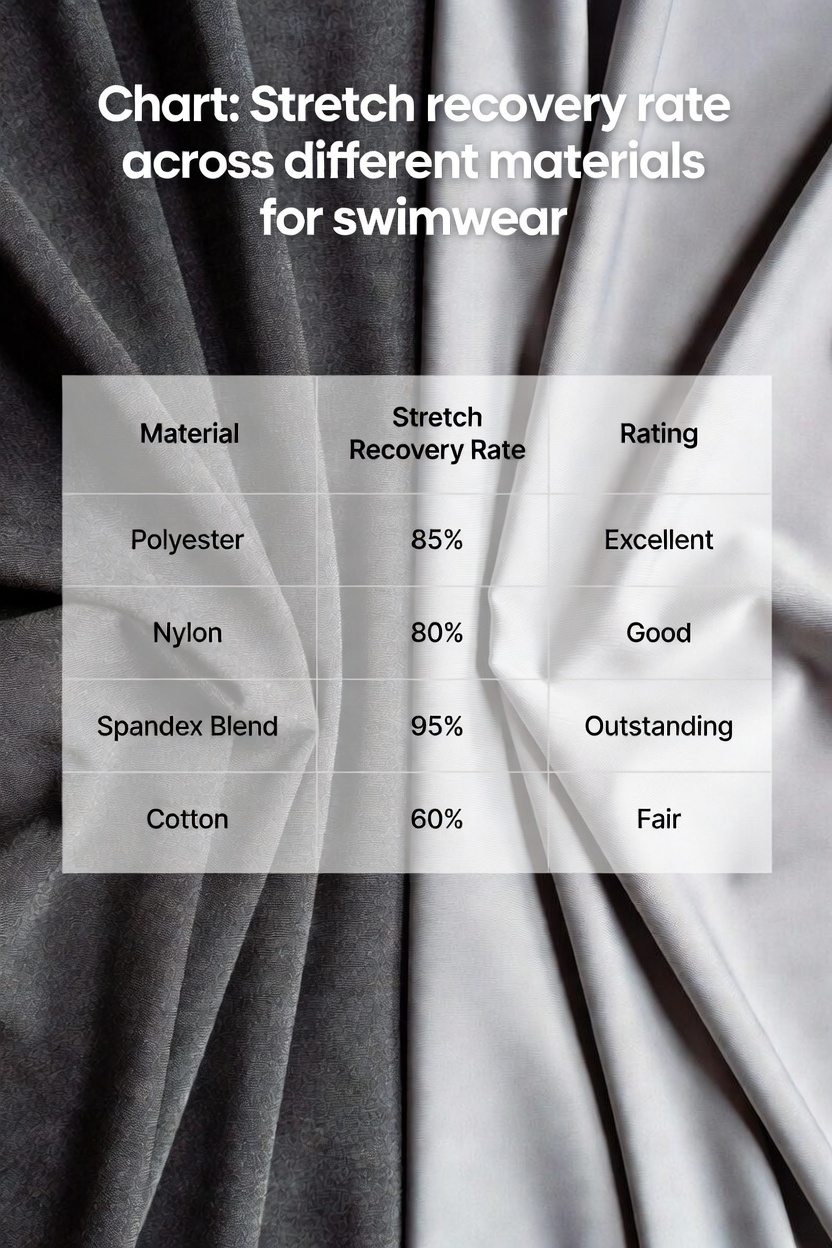 stretch revovery rate across different materials for swimwear stretch revovery rate across different materials for swimwear