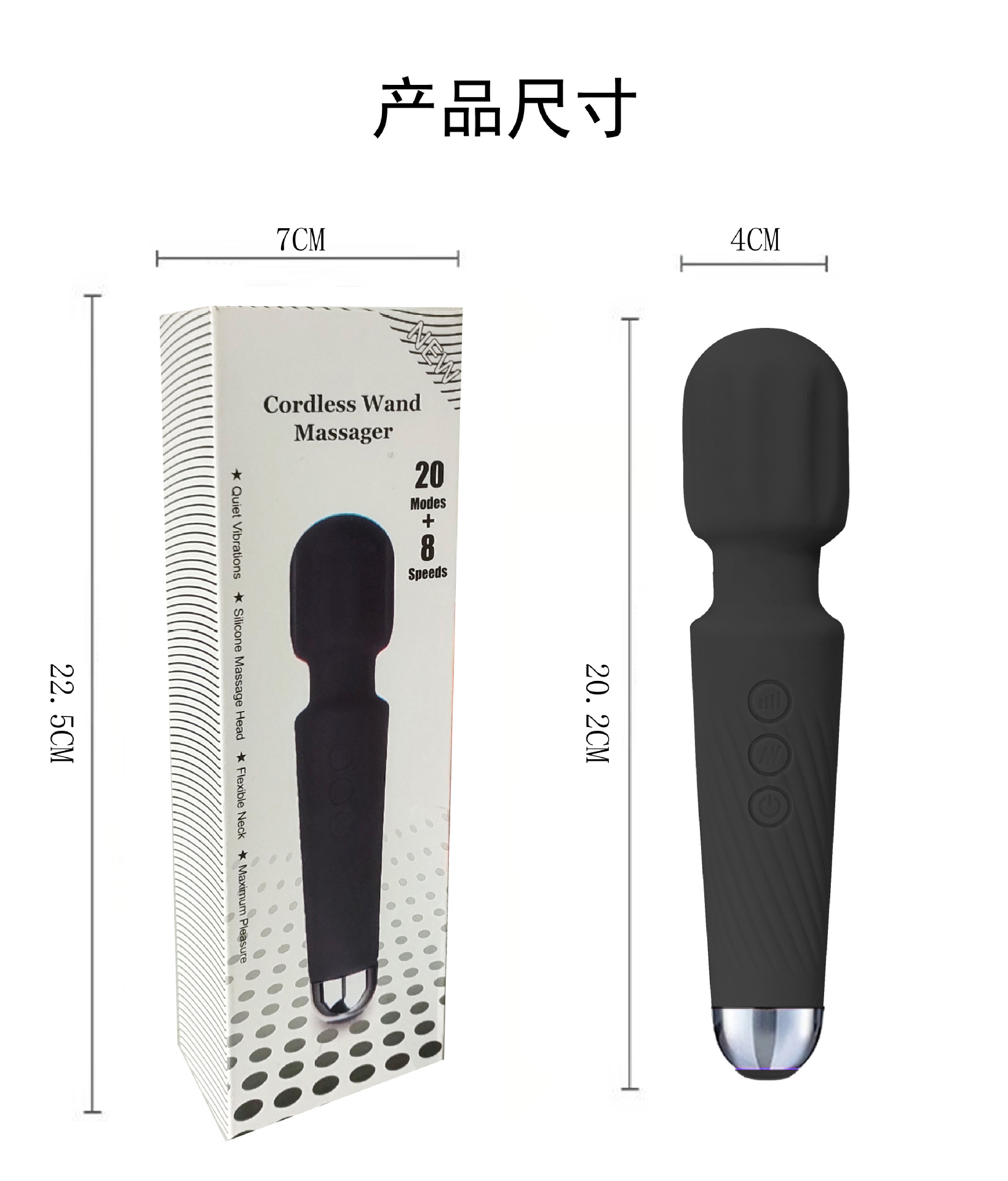 Customized sex toy personal wand massager