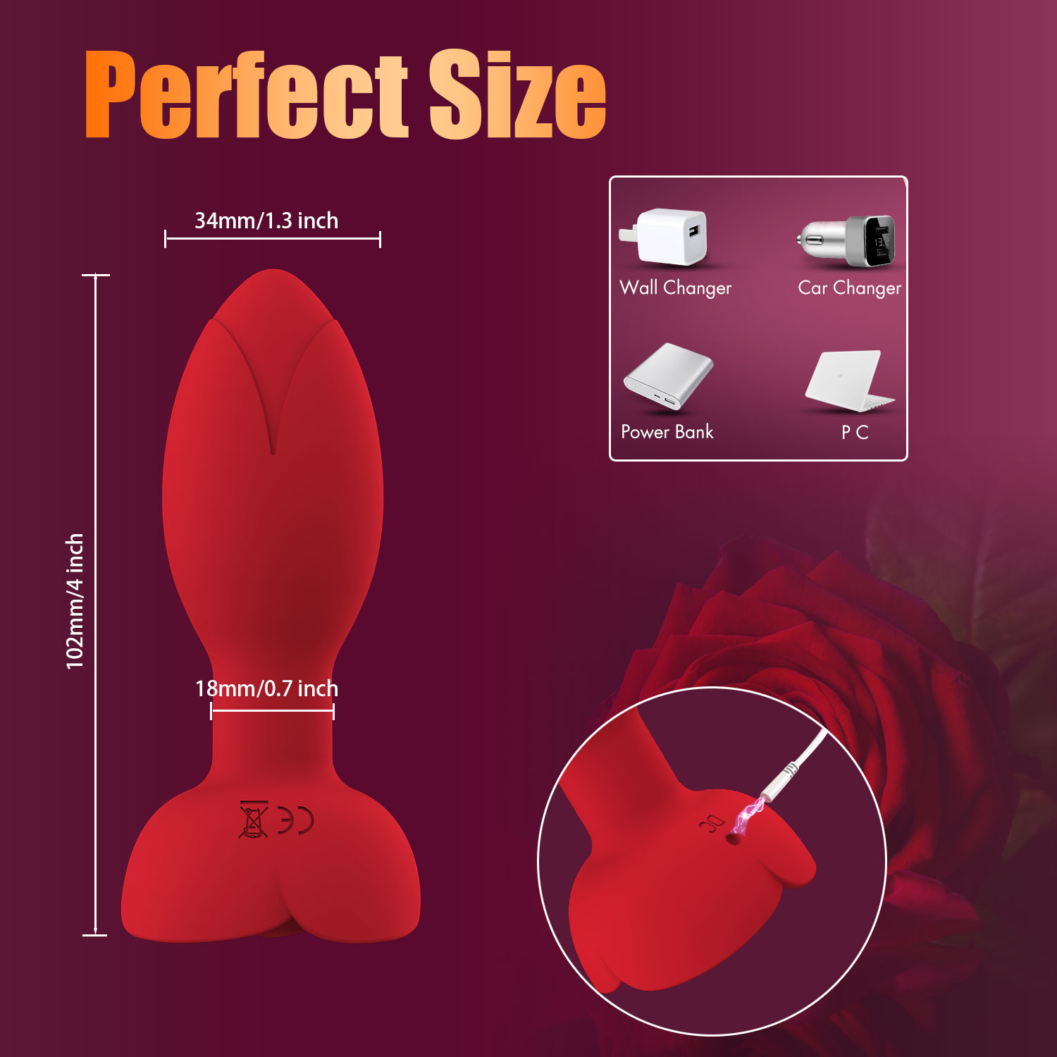 9.Red-Thrusting Anal Vibrator Prostate Massager