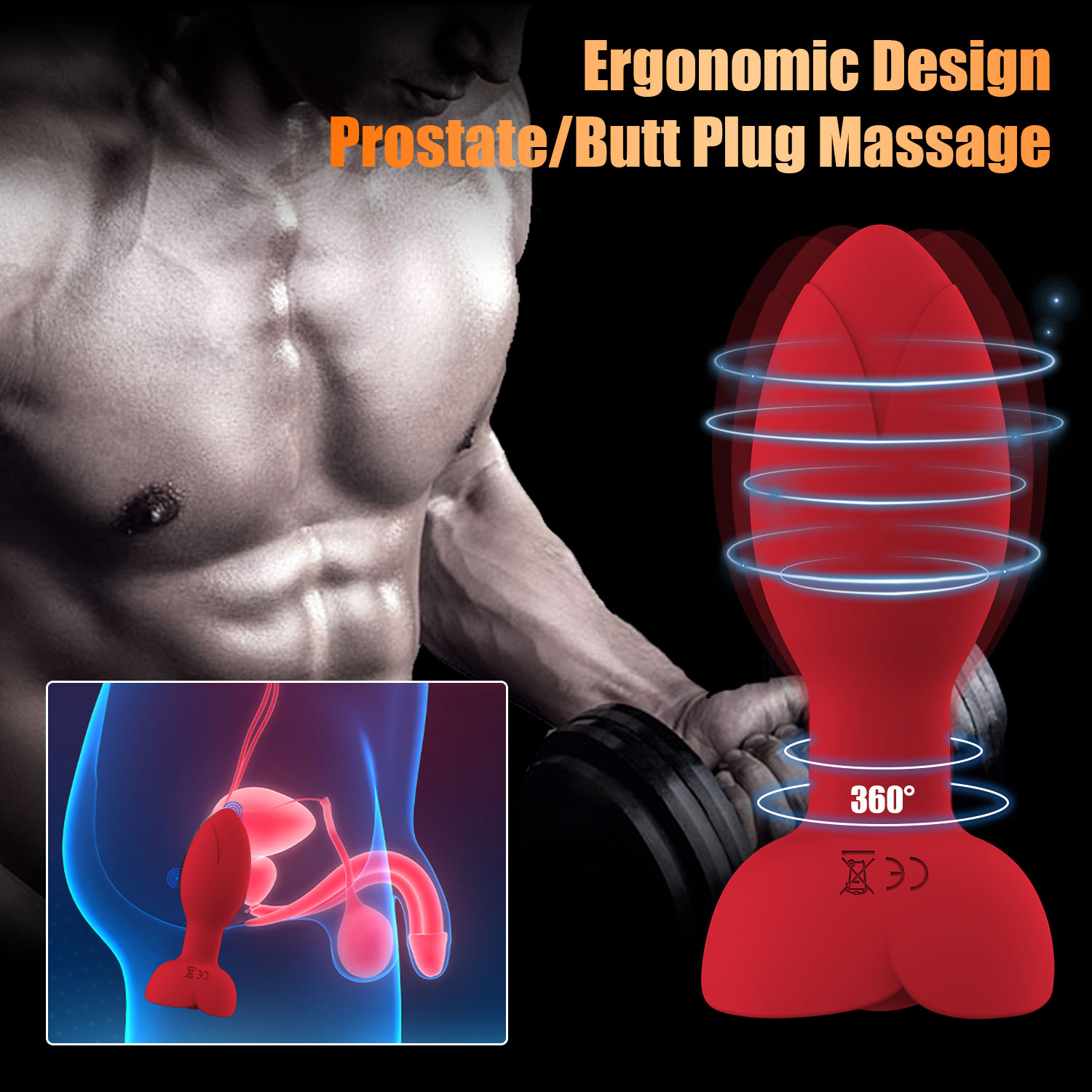 Red-Thrusting Anal Vibrator Prostate Massager