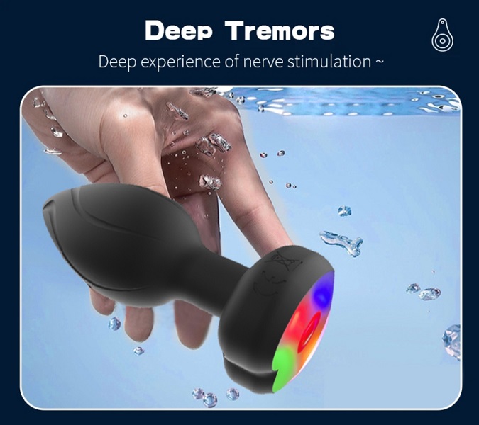 Vibrating Butt Plug Light up Anal Sex Toys