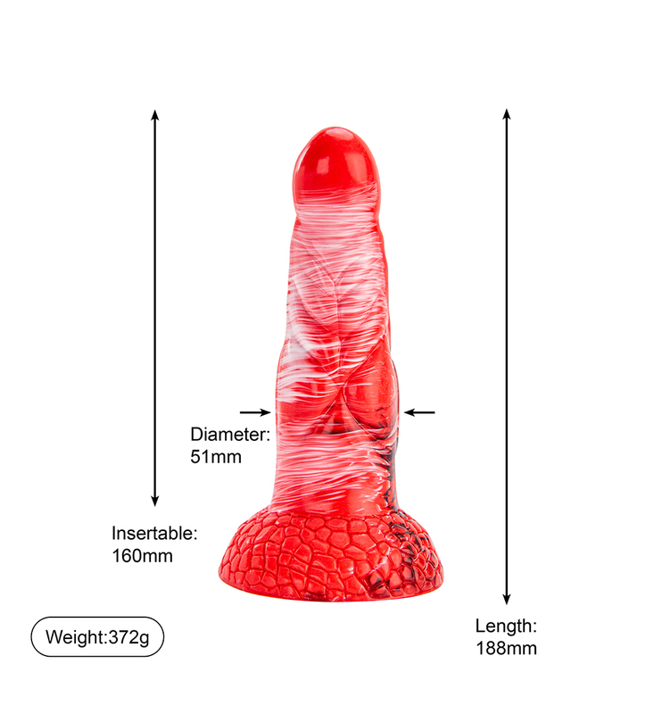 Colorful Realistic Dildo With Unique Design Monster Dildo For Woman
