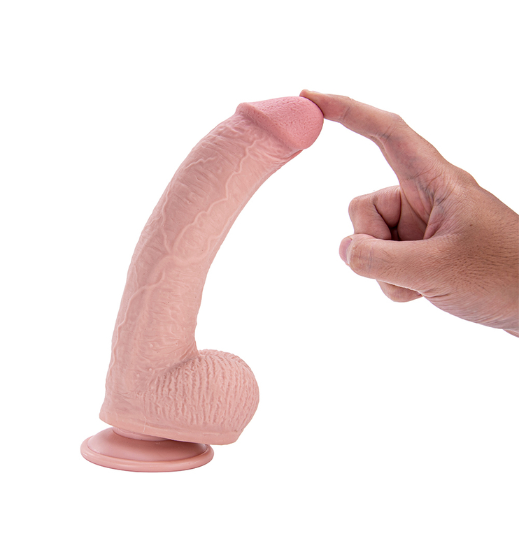 Realistic Long Silicone Dildo TPR Sex Toys For Adult Women