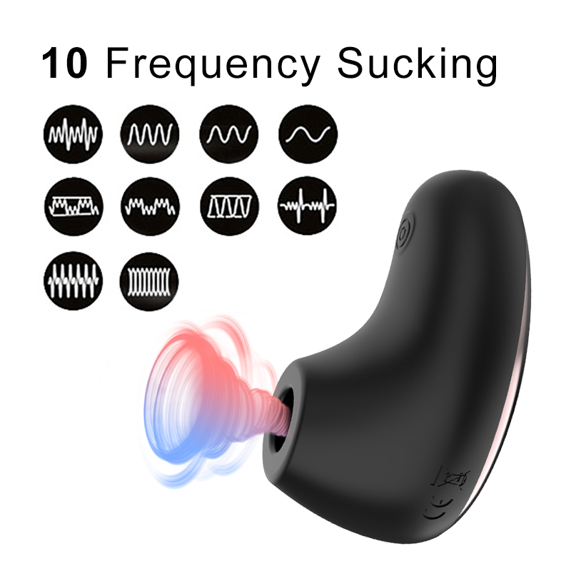 China Customized Black Comma Air-Pulse Clitoral Stimulator ...