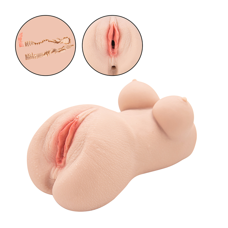 Artificial Mature Woman Vagina Pocket Pussy For Men 3 In 1 Pussy Anus Breast