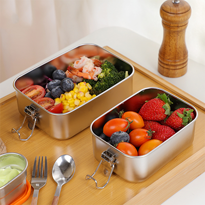 stainless steel lunch box1.6 vlekvrye staal kosblik1.6