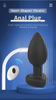 Vibrating Butt Plug Light up Anal Sex Toys