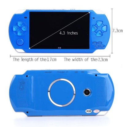Video Game Console Player X6 for PSP Game Handheld Retro Game 4.3 inch Screen Mp4 Player Game Player Support Camera,Video,E-book