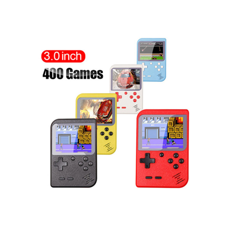 400 Games Mini Retro Classic Handheld Game Console 3.0 inch TFT color screen support double player game TV output