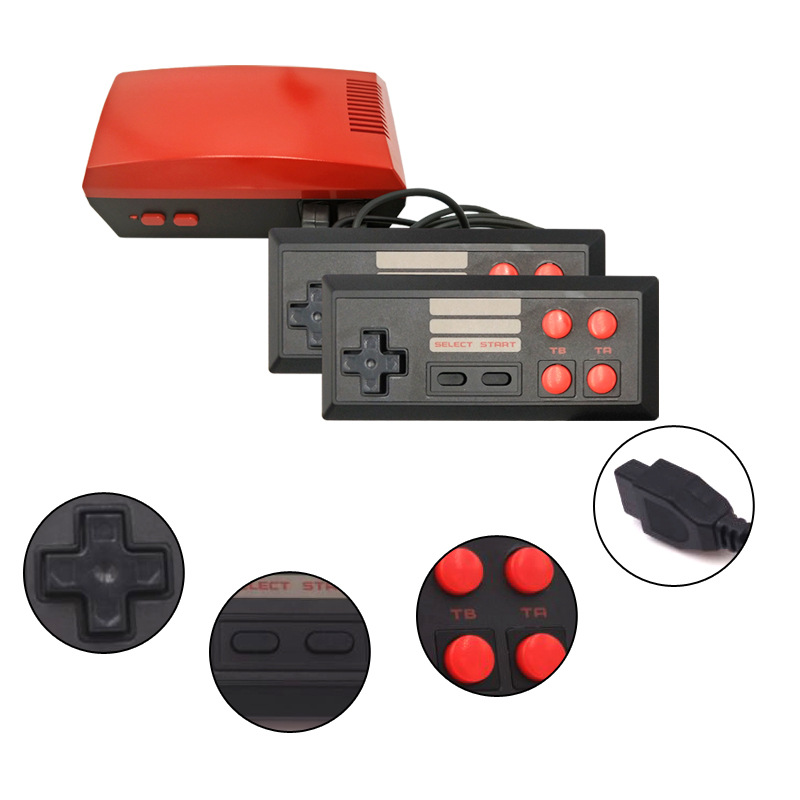 Classic Mini TV Game Console 620 Retro Video Game 8 Bit Built-in 620 Games With Double Gamepads