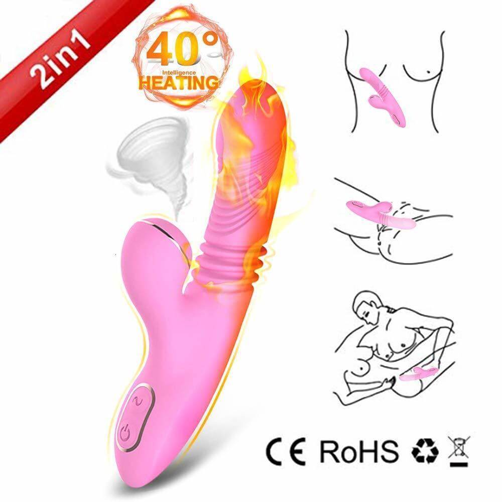 Thrusting Sucking Rabbit Vibrator For Women