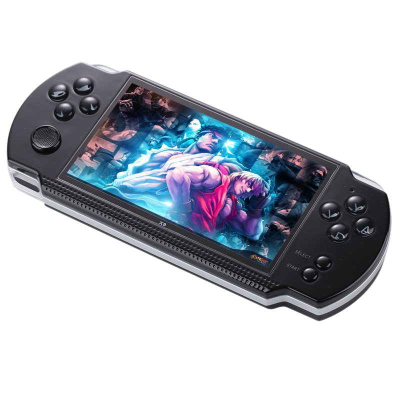 Video Retro Game Console X9 Handheld Game Player for PSP Viat Retro Games 5.0 inch Screen TV Out with Mp3 Movie Camera