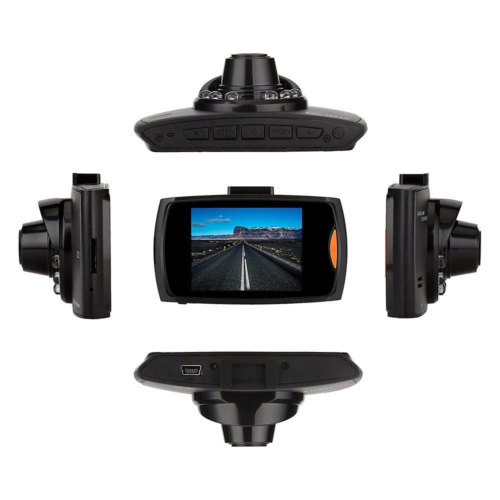 G30 Dual Lens Dashcam Car DVR Camera Black Box Full HD 1080P 2.7in LCD Night Vision G-Sensor Dash Cam Intection Not Miss Loop Recording Black
