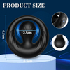 Silicone Cock Ring with Adjustable Vibration Intensity for Enhanced Pleasure
