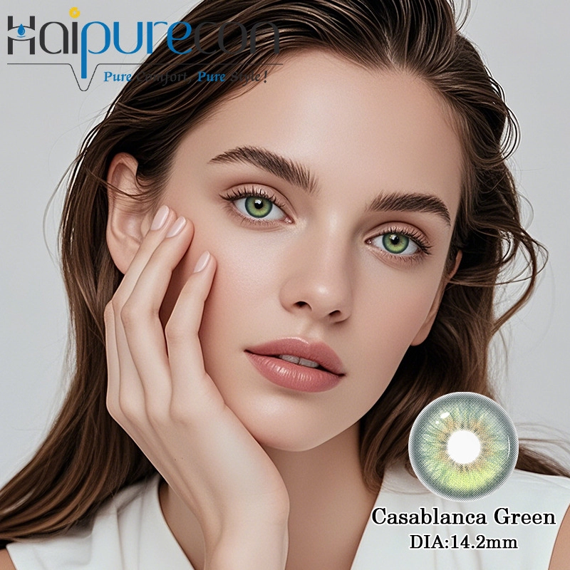 Casablanca Green colored contact Casablanca Green color contact