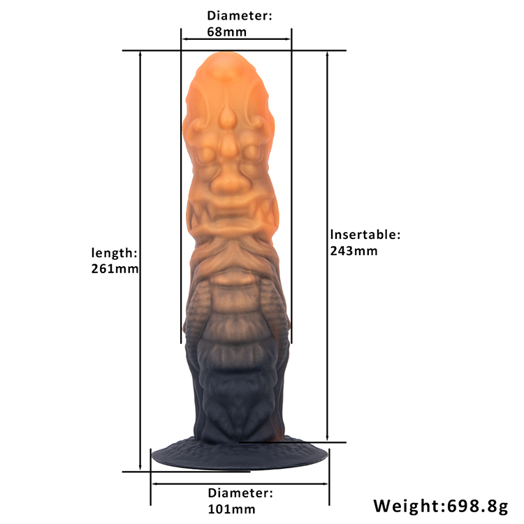 Gemischte Farbe langer Mann Dildo Analstecker