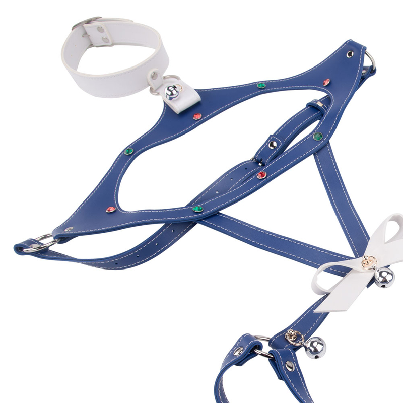 Luxury Adjustable Bondage Set in Supple Leather Dominance and Lingerie Harness for Women to Explore Fetish Restraints