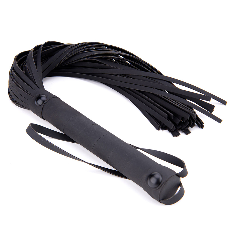 PU Leather Spanking Whip Fetish Flogger for Horse Adult BDSM Slave Sex Toys