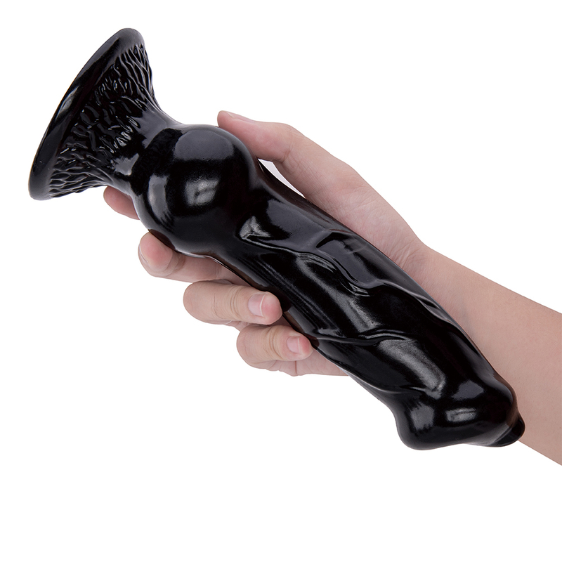 Large Black Giant Dildo Realistic With Knot for Women Sex PVC Animal Dildo