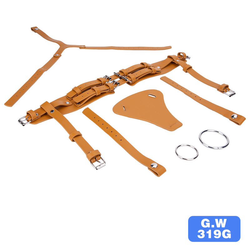 Women's Soft Leather Pants with Silicone Base for Intimate Pleasure