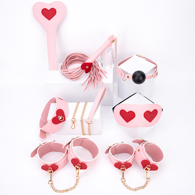 7PCS Advanced PVC Leather Adult Penis Extenders SM Passionate Games Sex