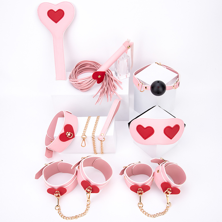 7PCS Advanced PVC Leather Adult Penis Extenders SM Passionate Games Sex