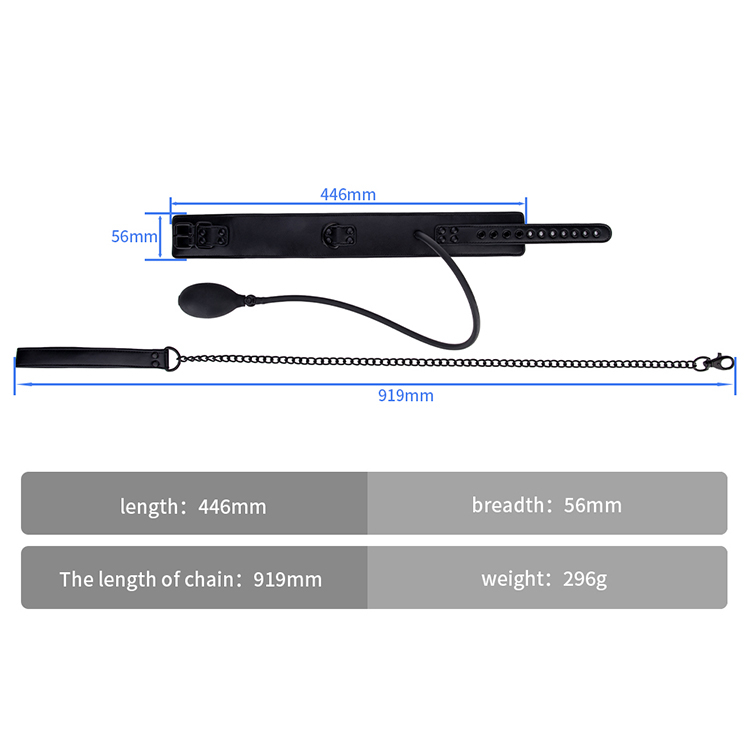 Advance Adult Sexy Collar and Chain for Women Bondage Restraint Belt SM Products
