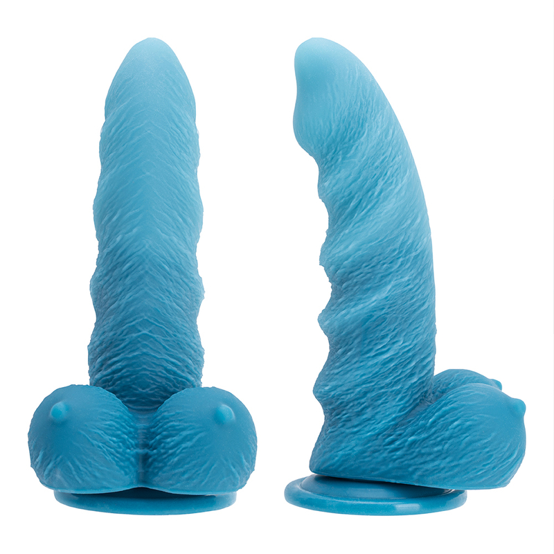 Unique Blue Fantasy Dildo Realistic yet Discreet Design with Soft Silicone Base