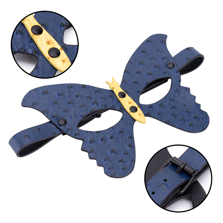 Fetish Sexy Blue Butterfly Blindfold for Adults Essential BDSM SM Erotic Slave Sex Eye Mask Sex Product