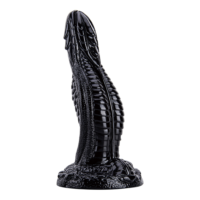Women's Large Realistic Monster Cock Dildo Soft PVC Black Penis Design