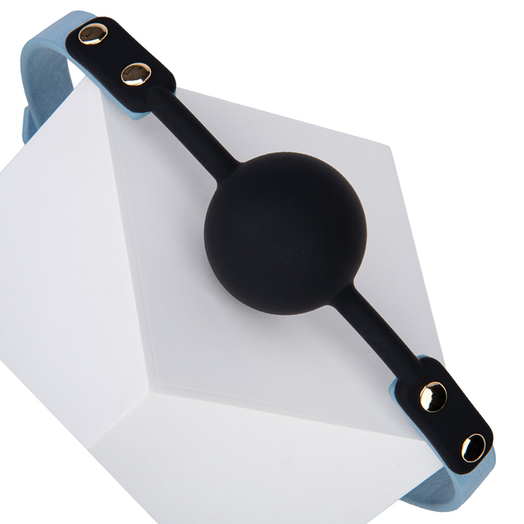 Adult Sex Toys for Fetish and Couples Black Silicone SM Seat Belt Mouth Plug Ball and PU Leather SM Toys