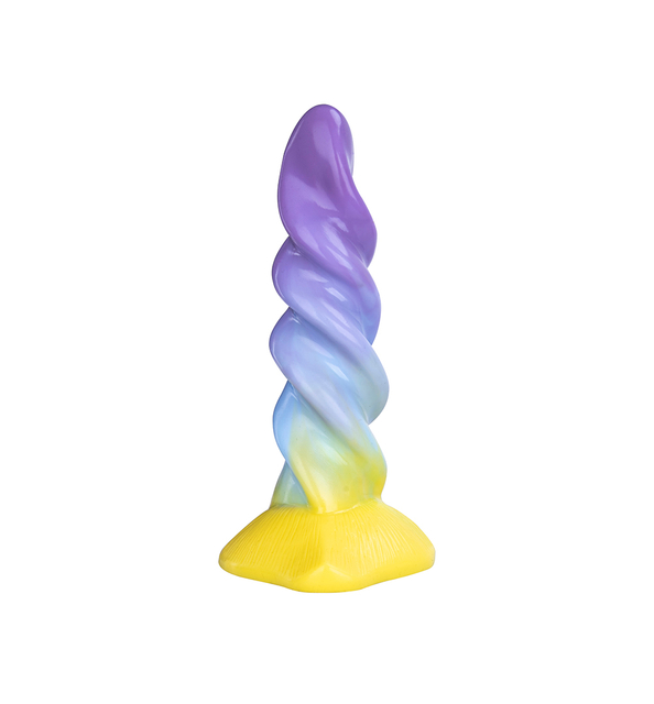 Fantasy Penis Unicorn Rainbow Silicone Suction Cup Dildo