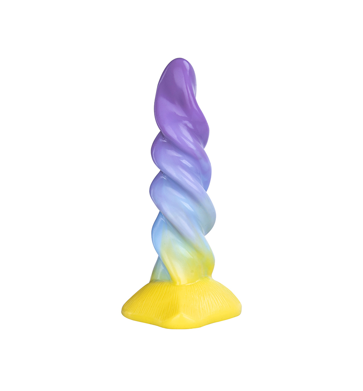 Fantasy Penis Unicorn Rainbow Silicone Suction Cup Dildo