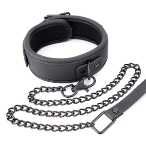 Black BDSM Collar Bdsm Bondage Collar and Leash Set Women Roleplay Sex Toys Adjustable Slave Restraints Adult Products SM Bondage Collar for Couples