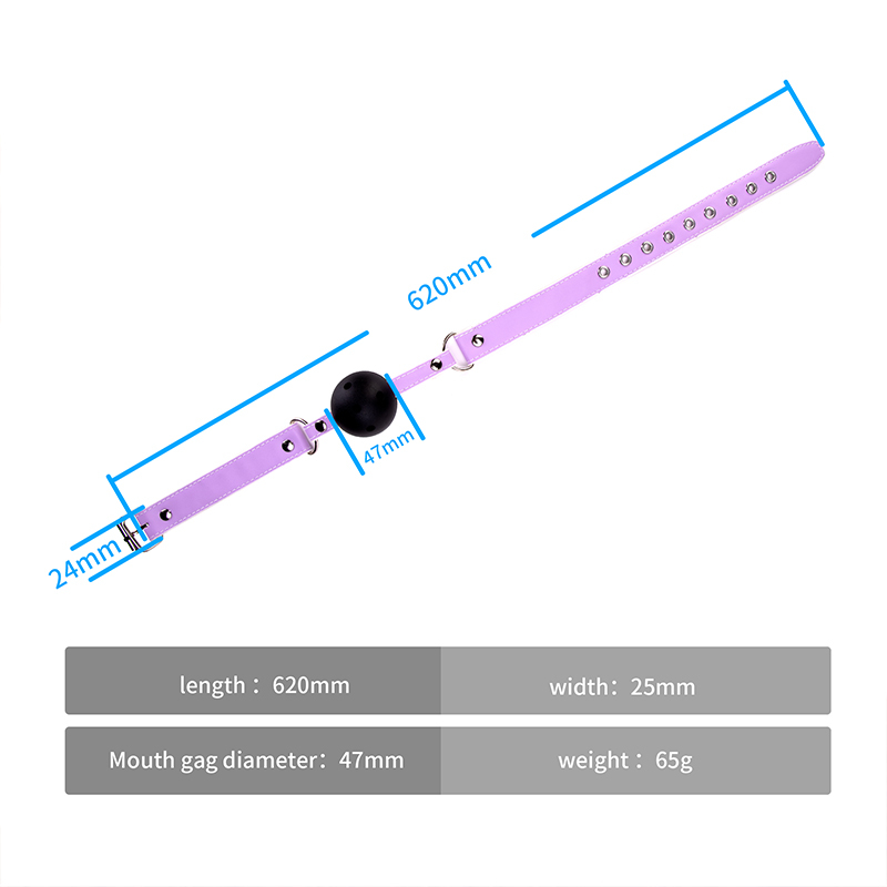 Silicone Breathable Ball Gag for Adult Bondage Restraints Sex Play