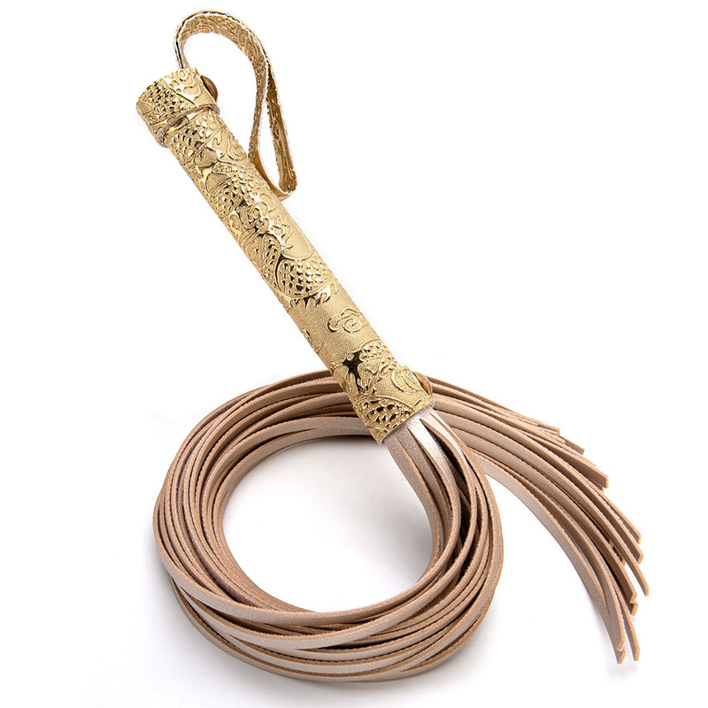 Sex Toys Tools Gold PU Whip SM Products