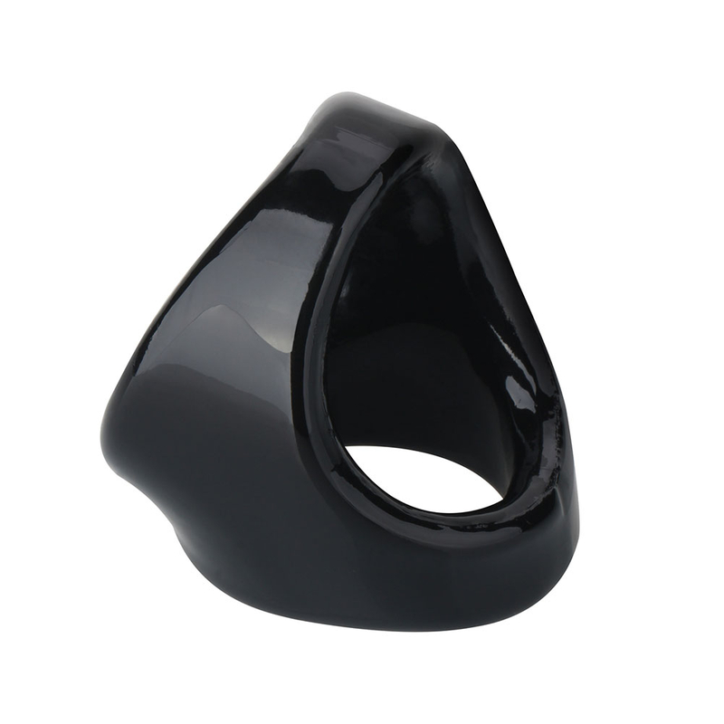 TPR Black Chastity Cock Ring For Penis