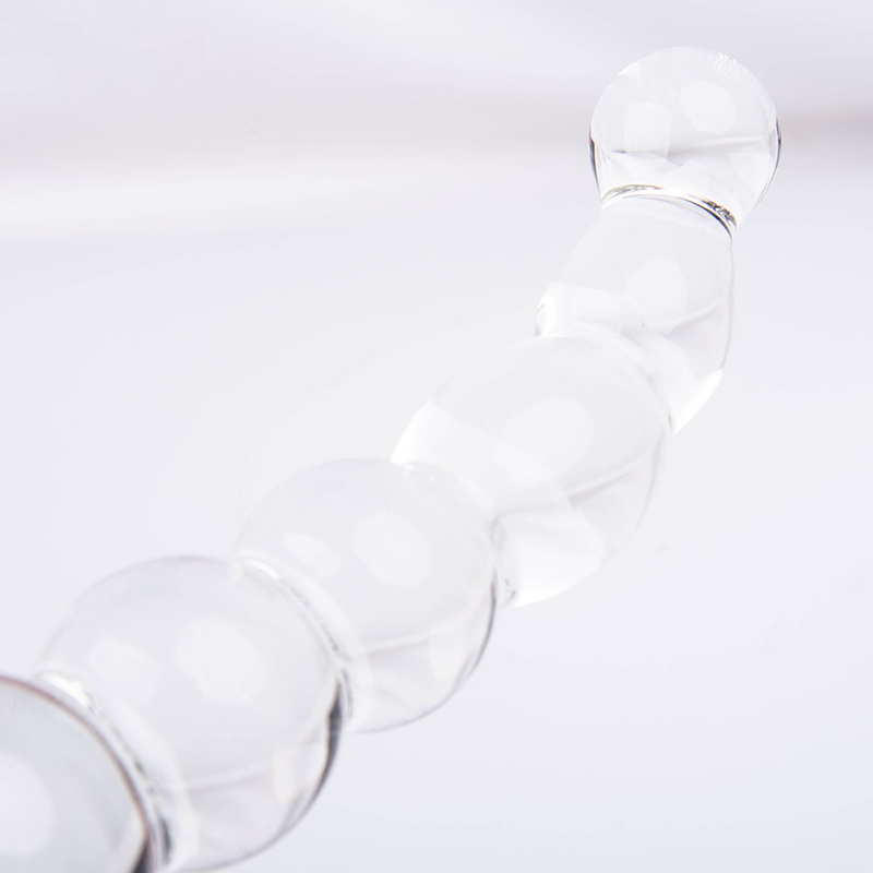 Big Beautiful Crystal Bendy Twist Double Ended Glass Anal Plug