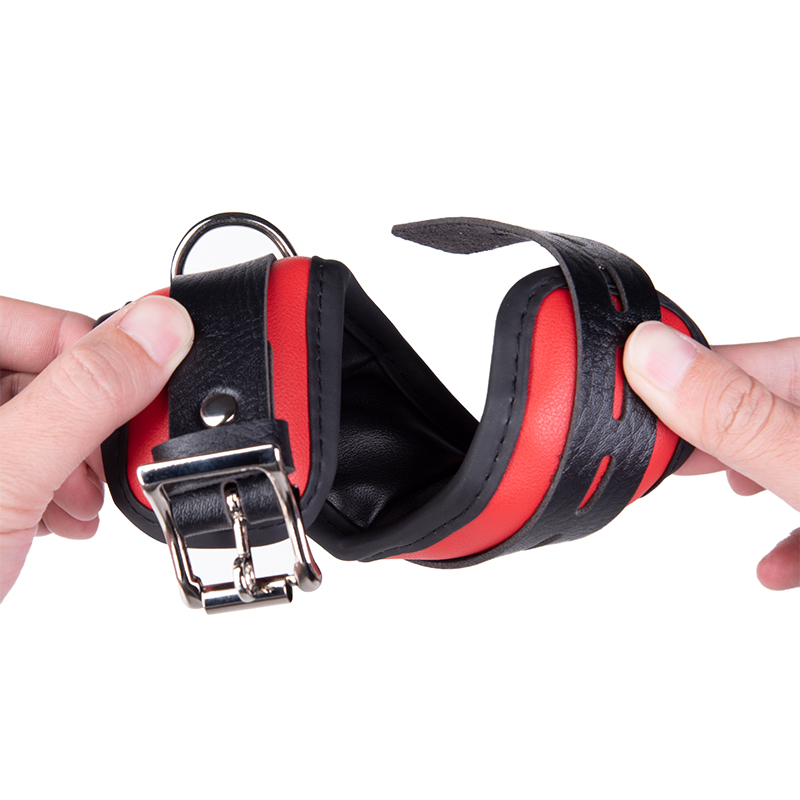 SM Products Restraints for Sex Toy for Woman BDSM with Pu Leather Handcuffs With Lock SM Kit Adult Sex Bondage for Couples