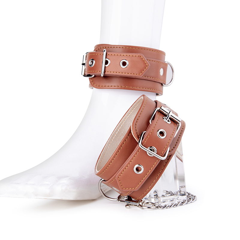 BDSM Erotic Slave PU Leather BDSM Ankle cuffs Anklecuffs Sex Game SM Products Toys