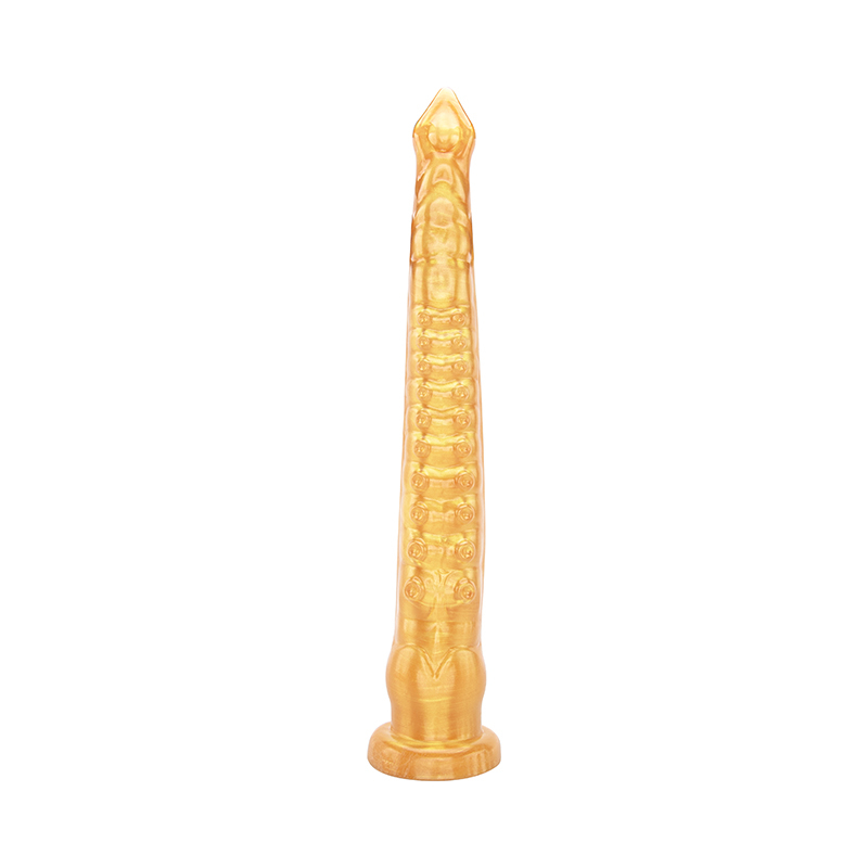 Lifelike Soft PVC Anal Dildo for Beginners Long and Slender Allotype with Strong Suction Cup