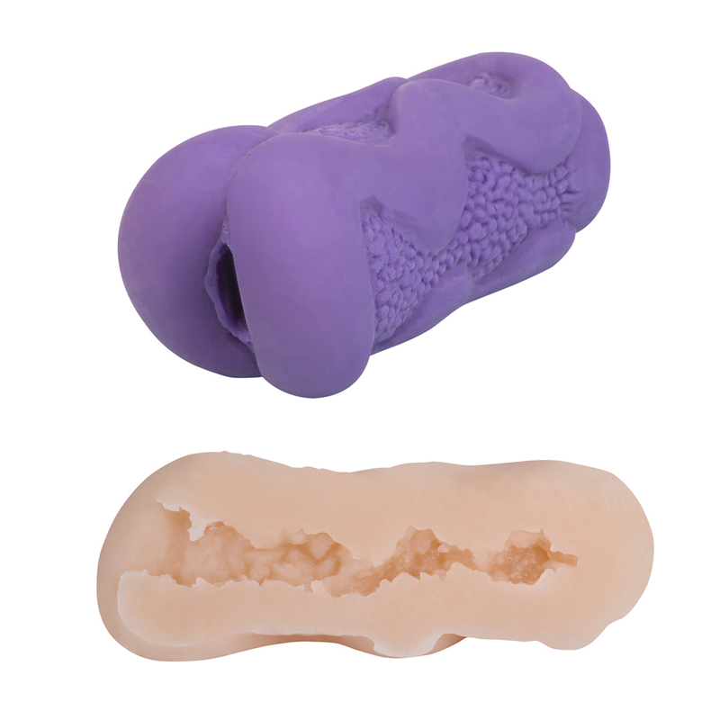 Handheld Vagina Realistic 3D Pocket Pussy Medical TPR Male Masturbator Cup