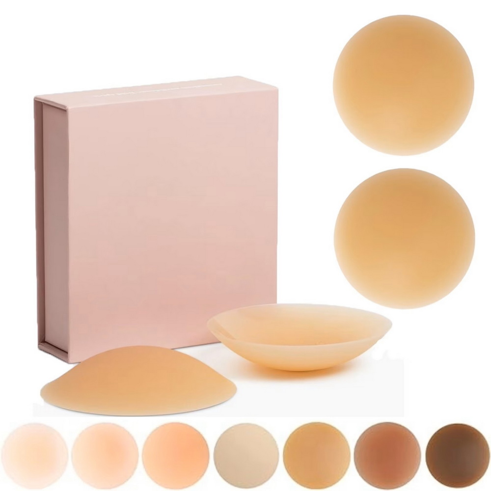 Nippies Nipple Cover Sticky Adhesive Silicone Nipple Pasties Reusable Pasty Nipple Covers for Women A Pair