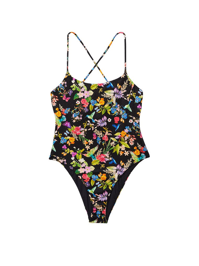 Maillot de bain à imprimé tropical