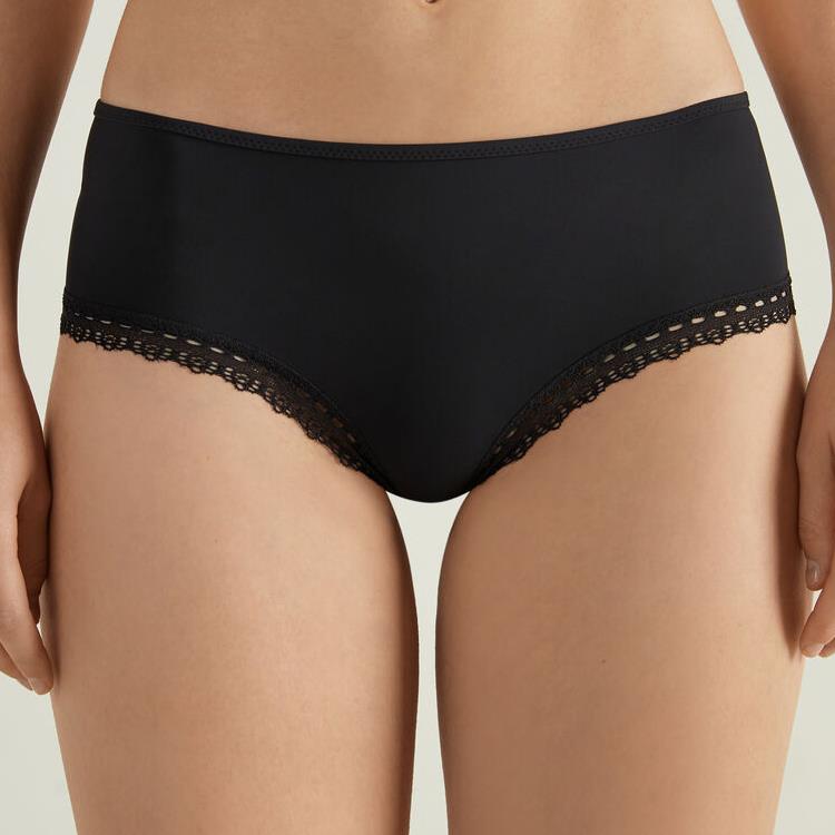 Womens Black Underpants Cute 