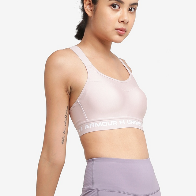 Soutien-gorge de sport pour femme à dos croisé haut violet